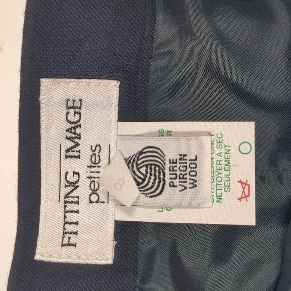 Vintage High Waisted Virgin Wool Pants Size 8 Petite - Picture 2 of 6